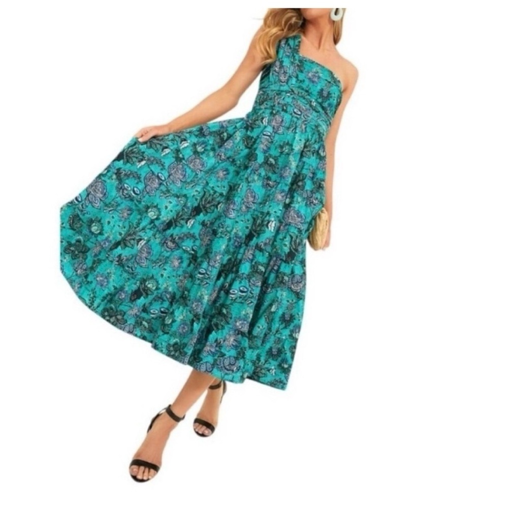 Ulla Johnson Ellie Dress in Jade floral print, Size 4, New with Tags